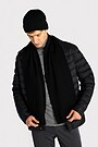 Megztas merino vilnos šalikas 2 | JUODA | Audimas