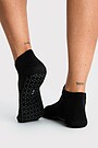 Medvilninės kojinės su neslystančiu padu 4 | JUODA | Audimas