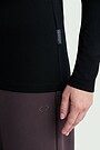 Plonos merino vilnos palaidinė aukštu kaklu 3 | JUODA | Audimas