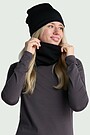 Plonos merino vilnos kaklo mova 2 | JUODA | Audimas