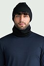 Plonos merino vilnos kepurė 2 | JUODA | Audimas