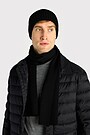 Megzta merino vilnos kepurė 3 | JUODA | Audimas