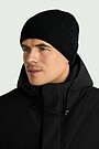 Megzta merino vilnos kepurė 1 | JUODA | Audimas