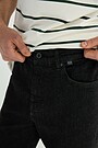 Tiesaus silueto džinsai su elastanu 4 | JUODA | Audimas