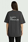 Medvilniniai unisex marškinėliai trumpomis rankovėmis „Kartu iki pergalės“ 1 | TAMSIAI PILKA | Audimas