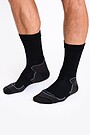Merino vilnos ir „FibreHeat“ pluoštų kojinės 1 | JUODA | Audimas